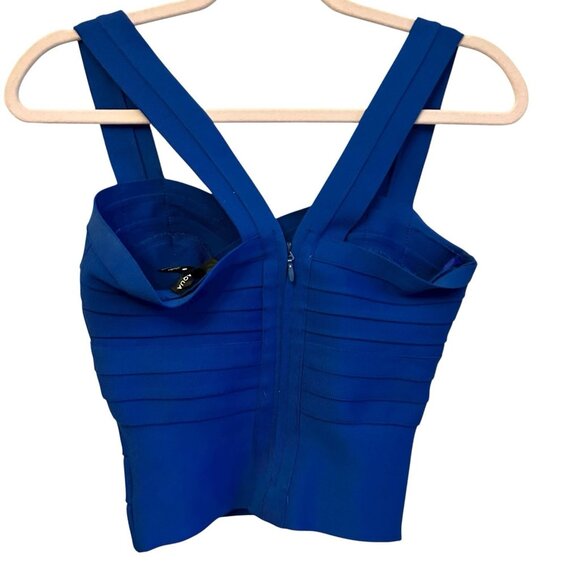 Aqua cropped sweetheart neck top Milkmaid Blue Corsette Coquette Y2K Mobwife - Picture 2 of 10